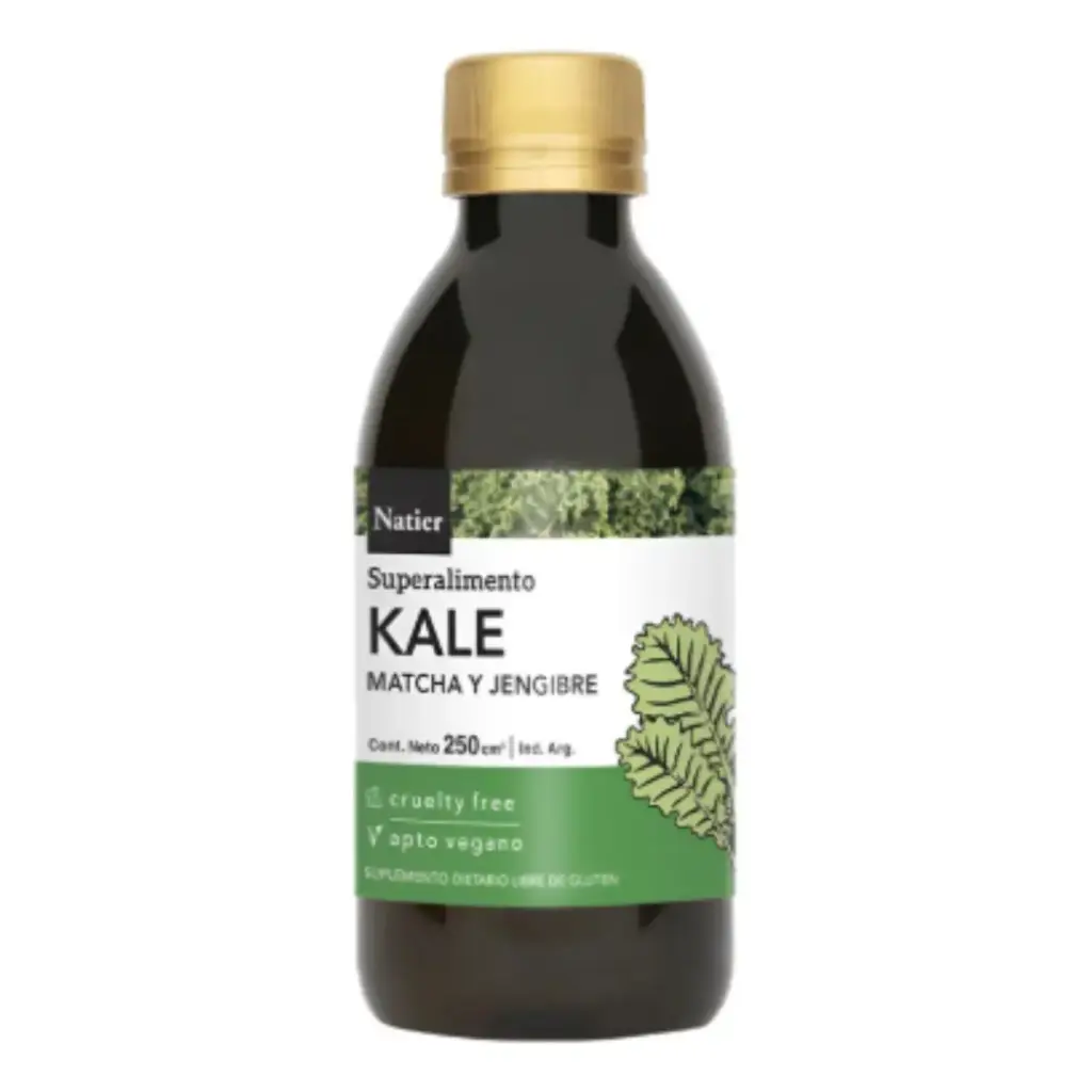 Jugo de Kale, Matcha y Jengibre elimina toxinas Natier 