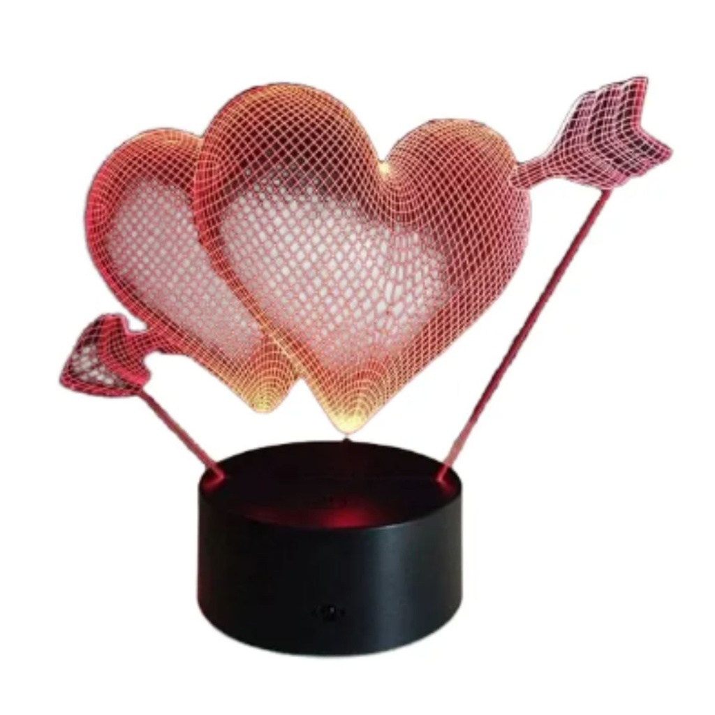 Lámpara Led Velador 3D Luz Decoración