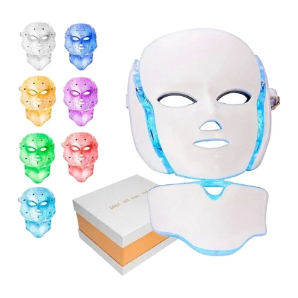 Máscara Facial Fototerapia 7 Colores Antiarruga Acné