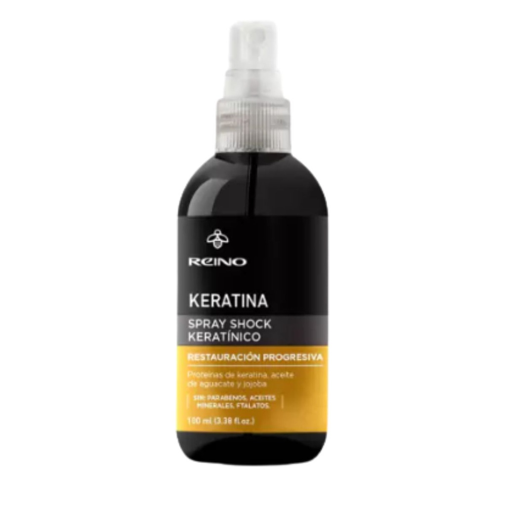 Spray Shock de Keratina Nutre Restaura y Combate el Frizz Reino