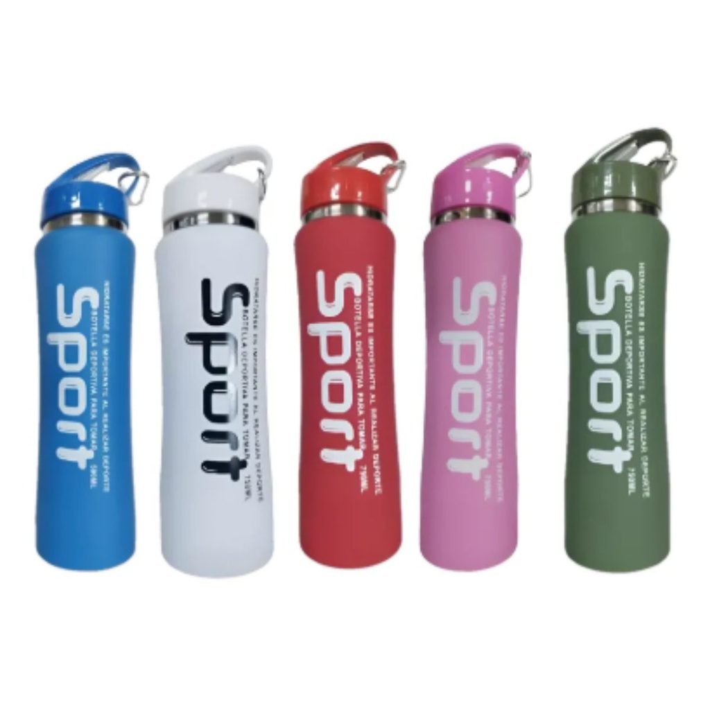 Botella Deportiva Térmica Acero Inoxidable 750 ml