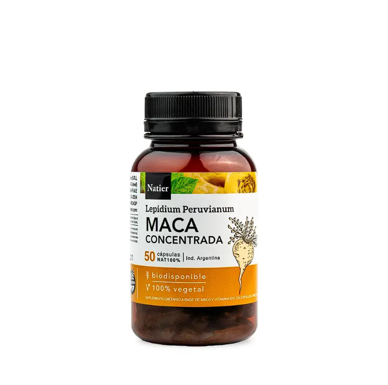 Cápsulas de Maca Natier Energía y Equilibro Hormonal