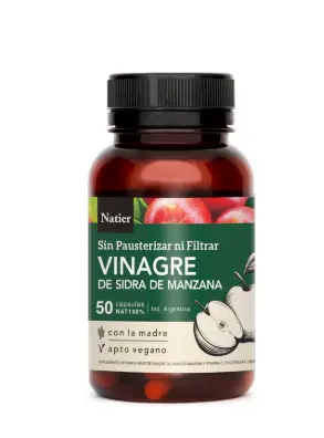 Cápsulas de Vinagre de Manzana Natier