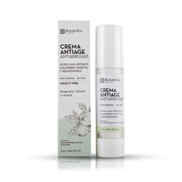 Crema Antiage Antiarrugas: Revierte, suaviza y previene líneas de expresión