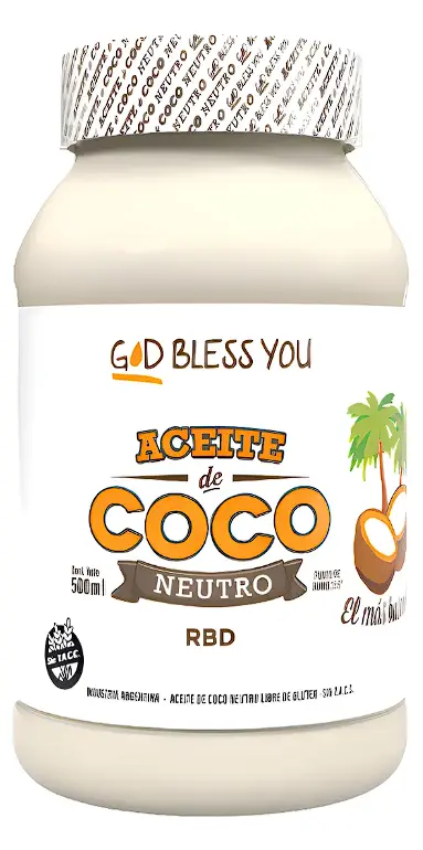ACEITE DE COCO RBD (SABOR NEUTRO) 500ml