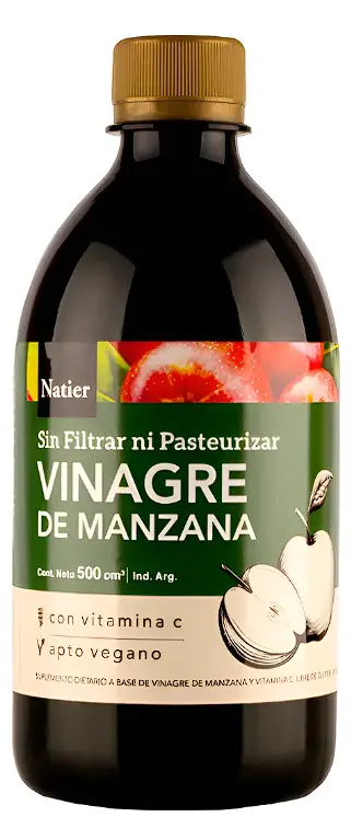 Vinagre De Manzana Bebible Natier X 500 Cm3