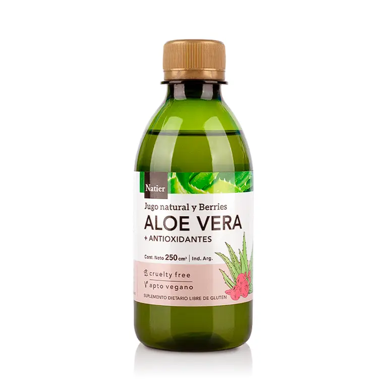 Aloe Vera jugo + Berries Antioxidante x 250cm3 Natier