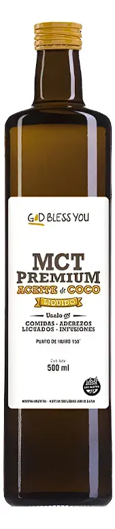 Aceite de Coco Líquido MCT Premium x500Ml