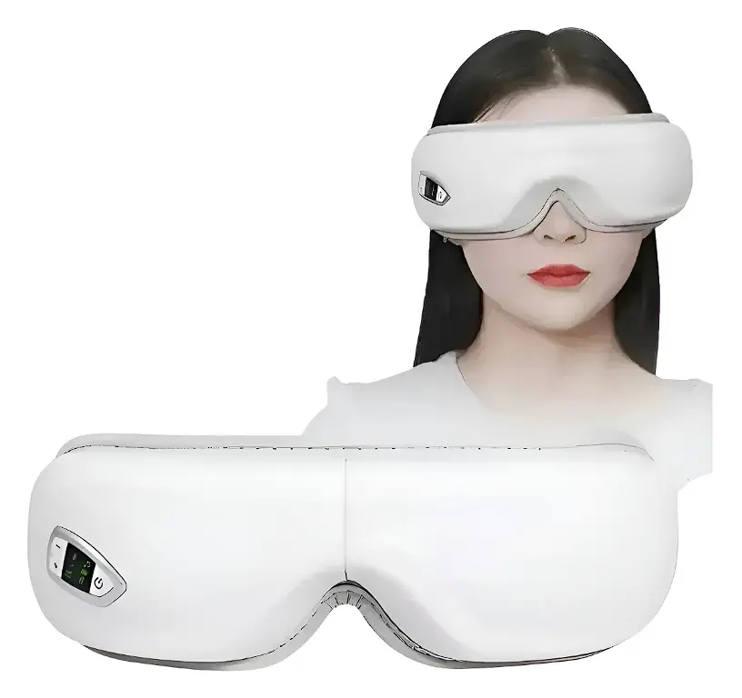 Masajeador de Ojos Compresa Caliente Vibración Música Relax
