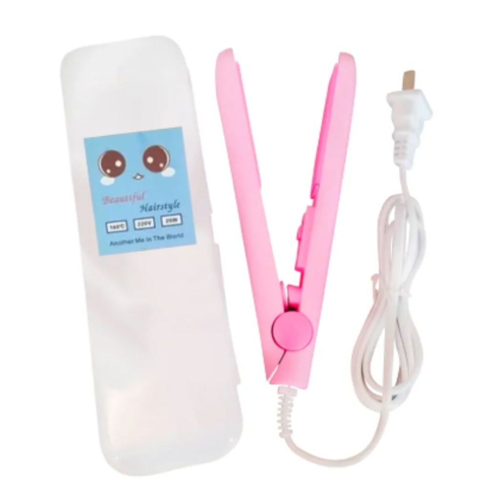 Mini Planchita De Pelo Portable Compacta Viajes Flequillera