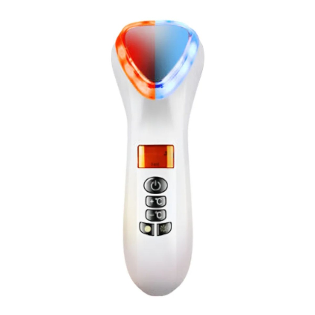Dispositivo Frío Calor Fototerapia Vibración Acústica Antiarrugas y Reductor de poros