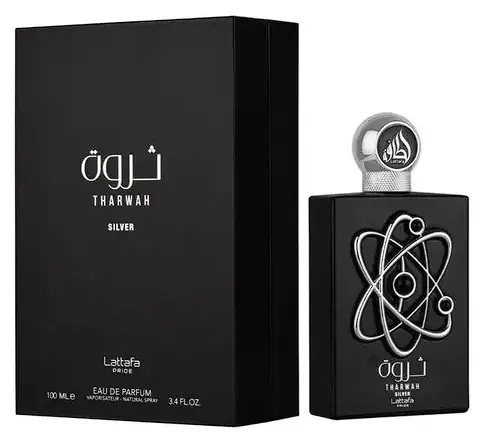 Perfume Tharwah Silver Lattafa x 100 ML hombre