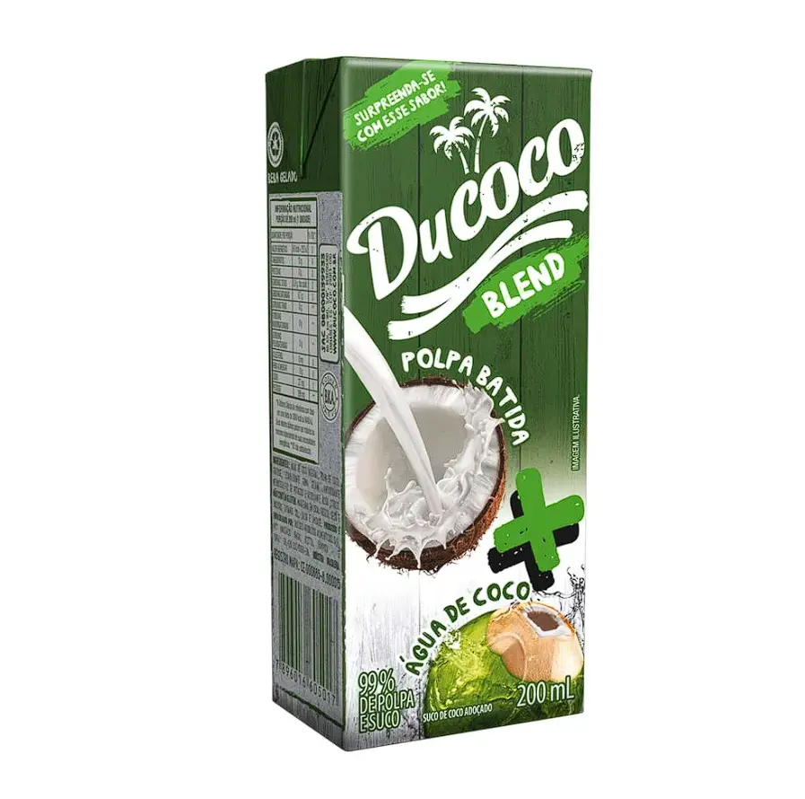 Blend De Coco Agua De Coco Y Pulpa Ducoco X1 Litro Tetra