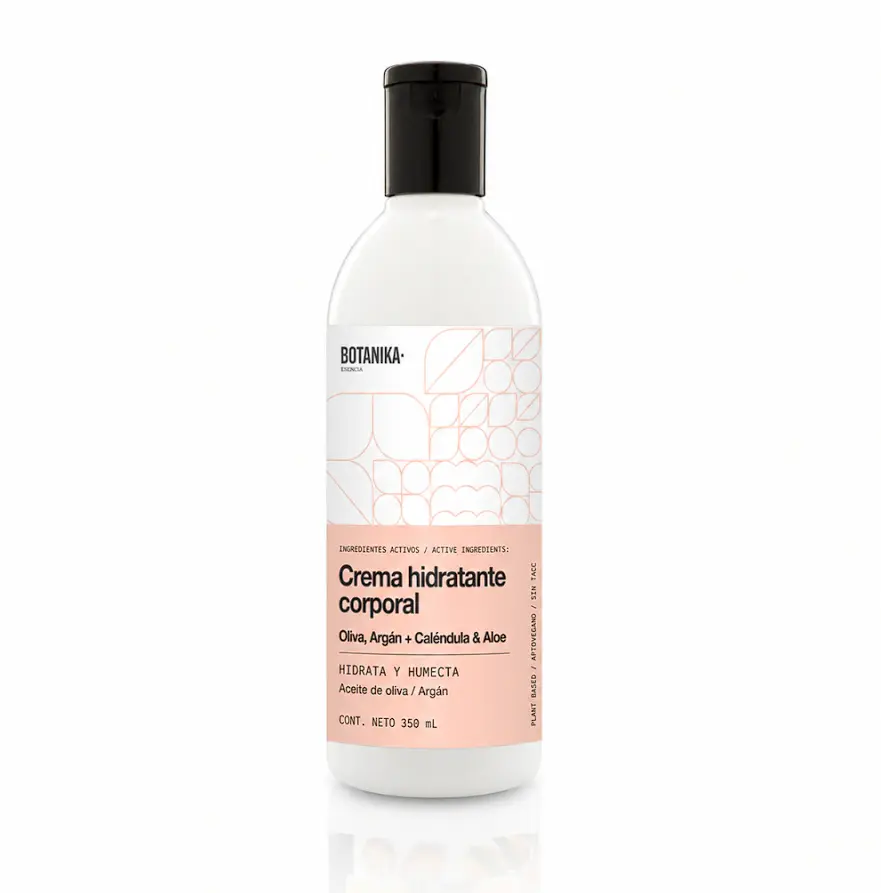 Crema hidratante corporal con oliva, argán, caléndula y aloe