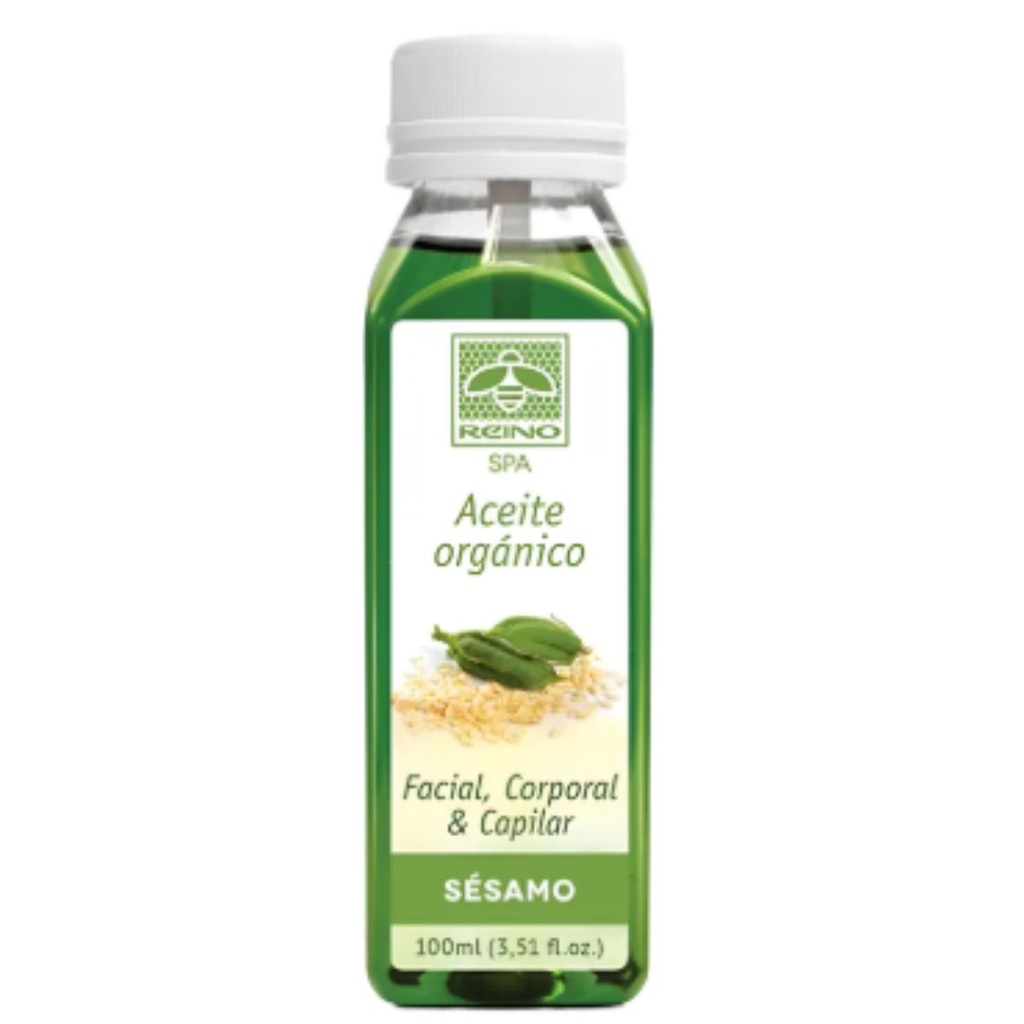 Aceite Orgánico de Sésamo Facial Corporal & Capilar Antienvejecimiento Reino