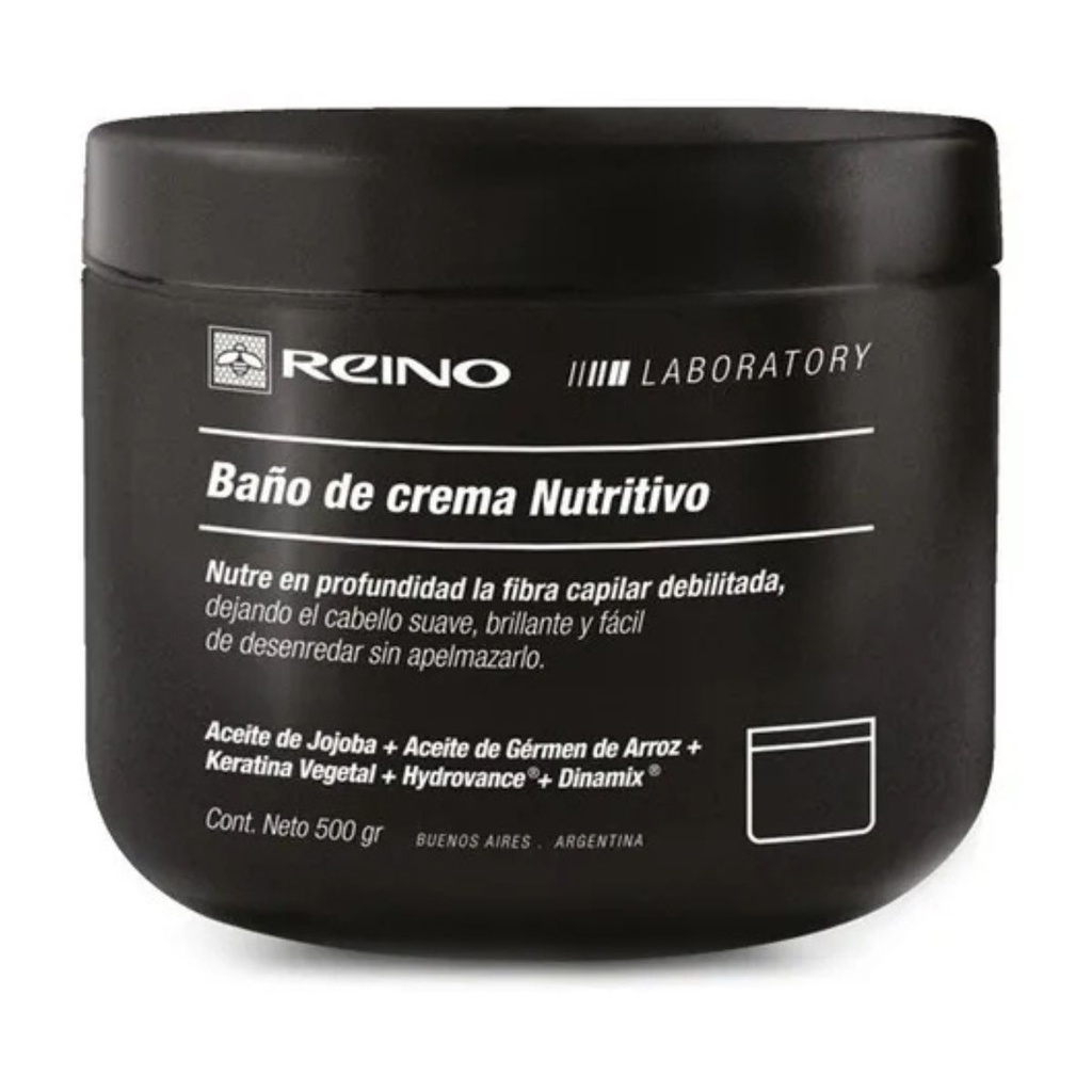 Baño de Crema Nutritivo Profesional Fortalece la Fibra Capilar x 500g Reino
