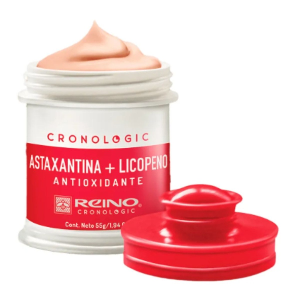 Crema Facial Antioxidante Astaxantina Combate el Envejecimiento Reino