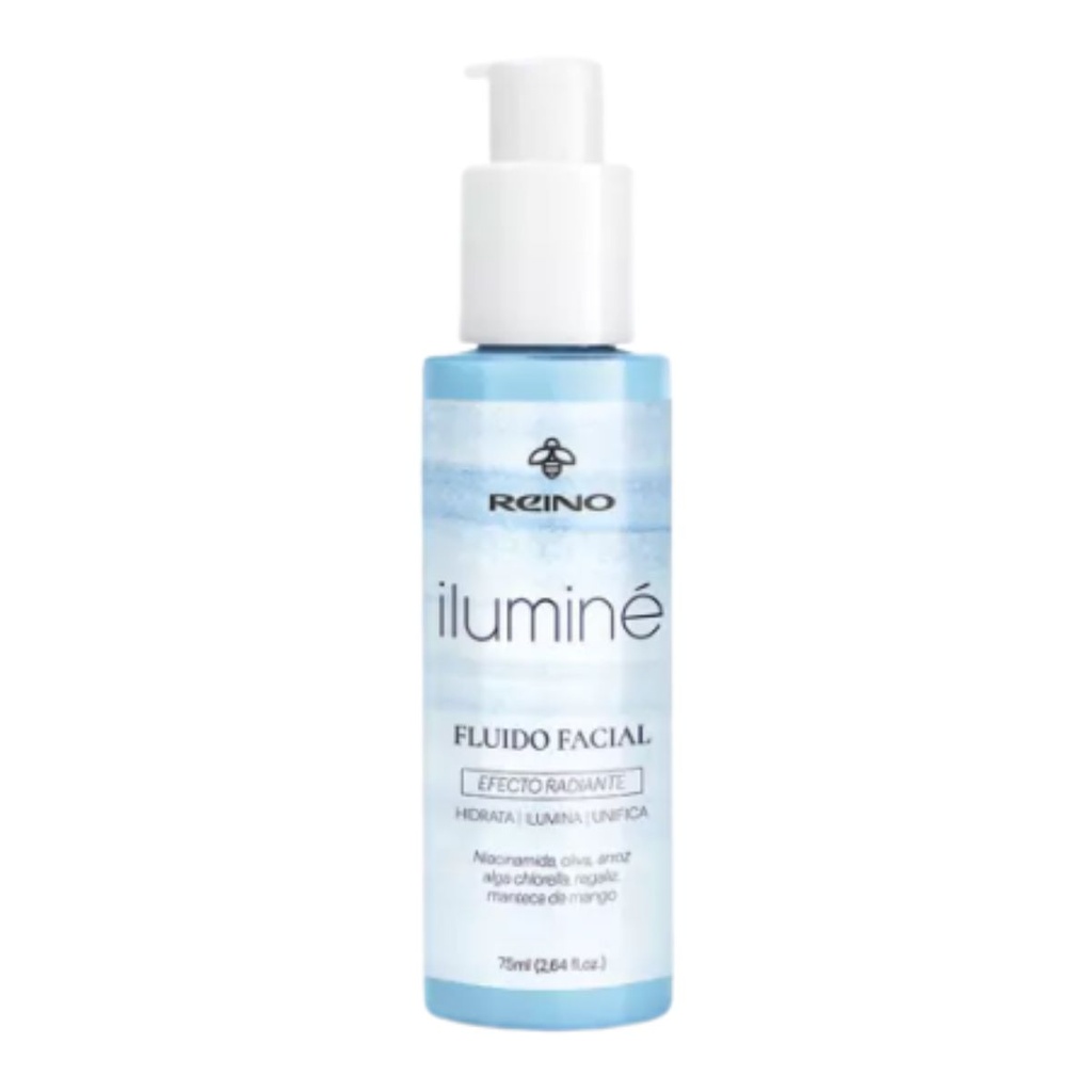 Crema Facial Fluida Efecto Radiante Iluminé Hidrata Profundamente Reino