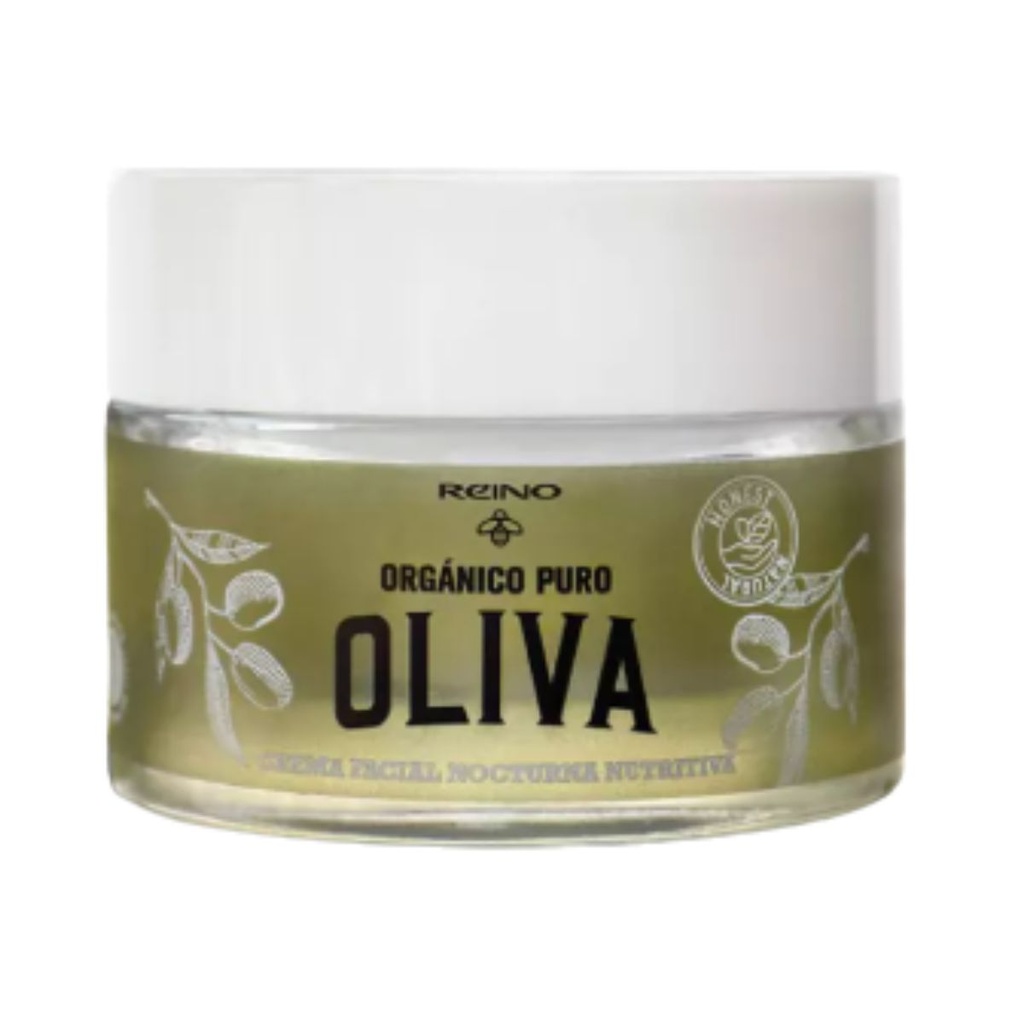 Crema Facial Nocturna Nutritiva con Aceite de Oliva Piel Descansada y Tonificada Reino