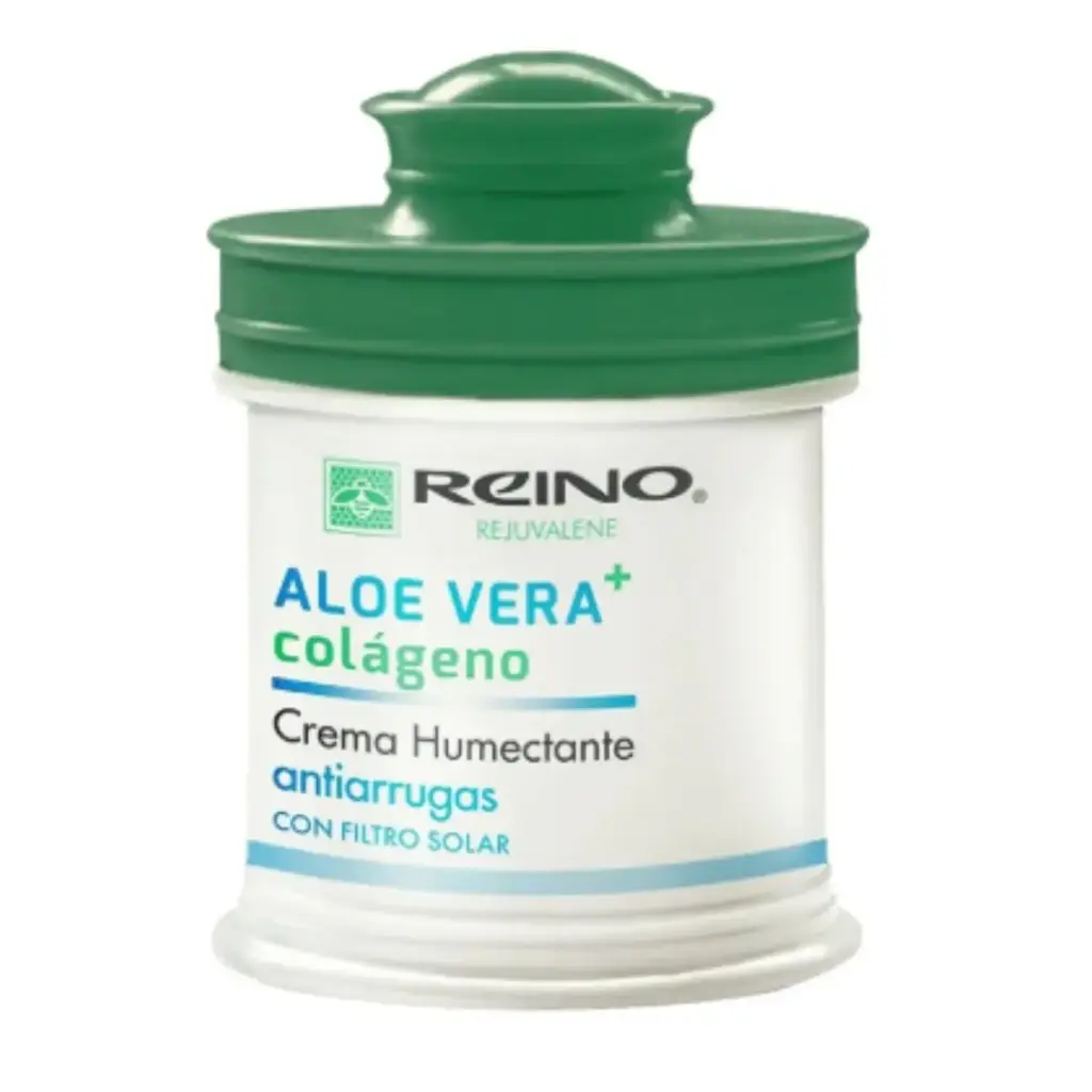 Crema Humectante Antiarrugas con Aloe Vera y Colágeno Rejuvalene Reino