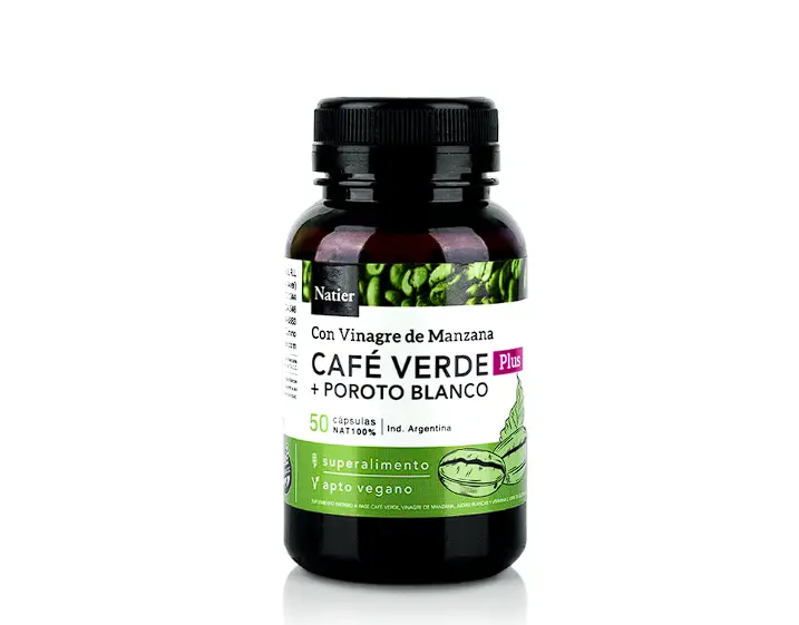 Cápsulas Café Verde Plus Adelgazante Natier