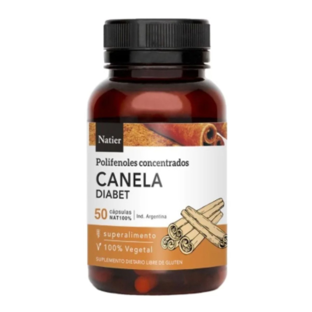 Cápsulas Canela Diabéticos Natier