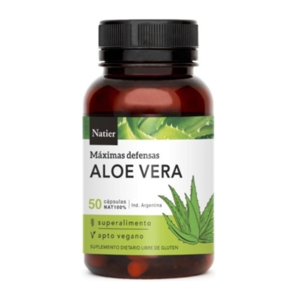 Cápsulas de Aloe Vera Liofilizado Sistema Digestivo Natier
