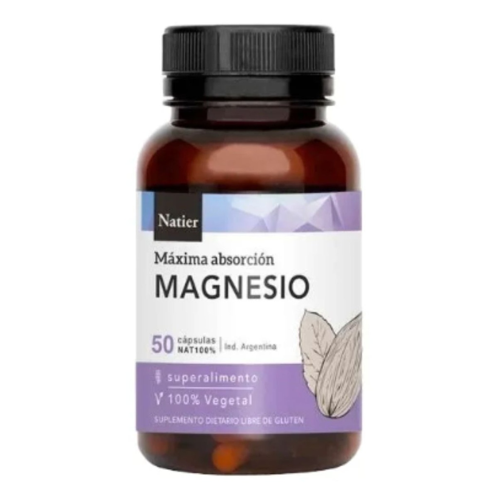 Cápsulas de Citrato de Magnesio Natier