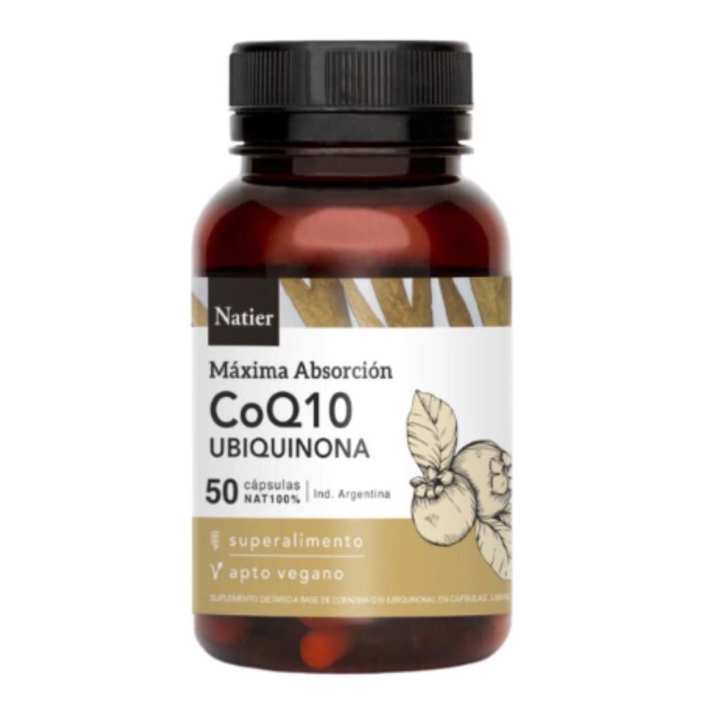 Cápsulas de Coenzima Q10 X 50 Máxima absorción