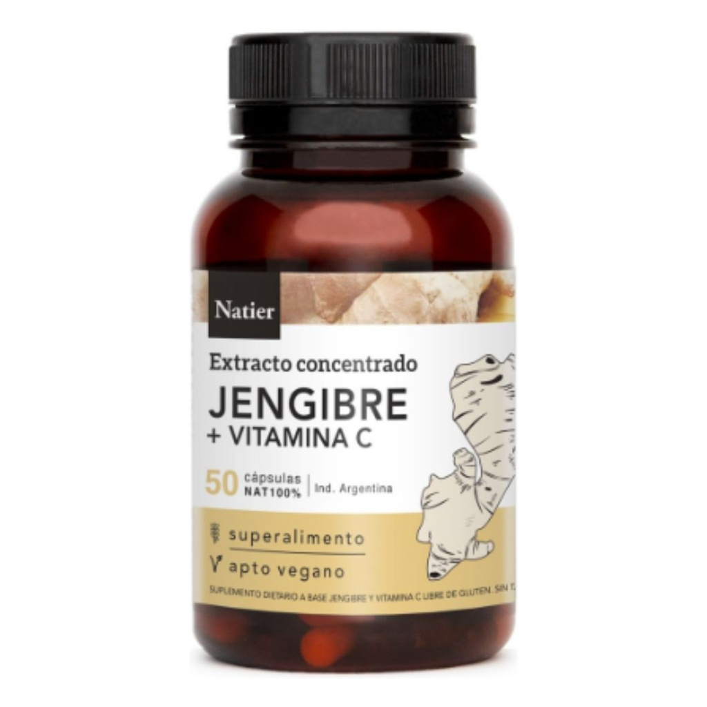 Cápsulas de Jengibre Concentrado Natier