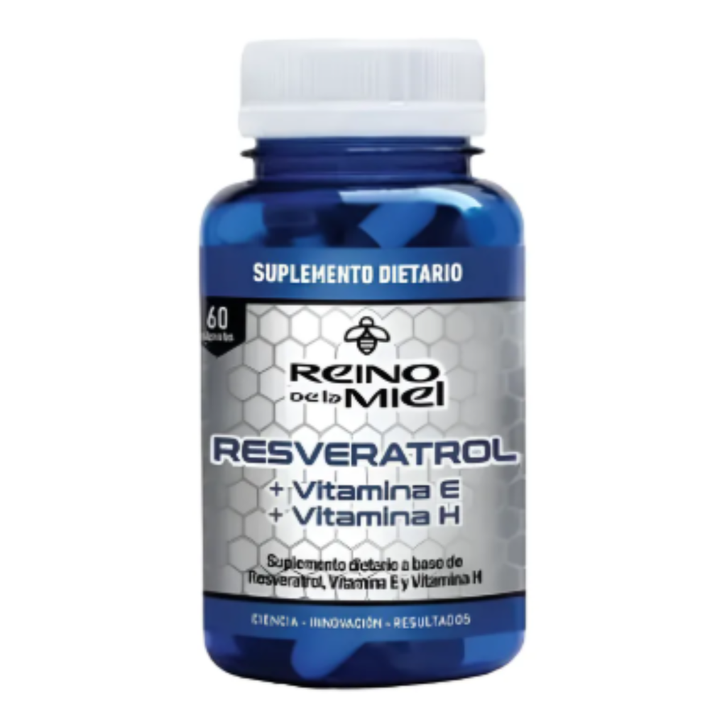 Cápsulas de Resveratrol + Vitamina H + Vitamina E