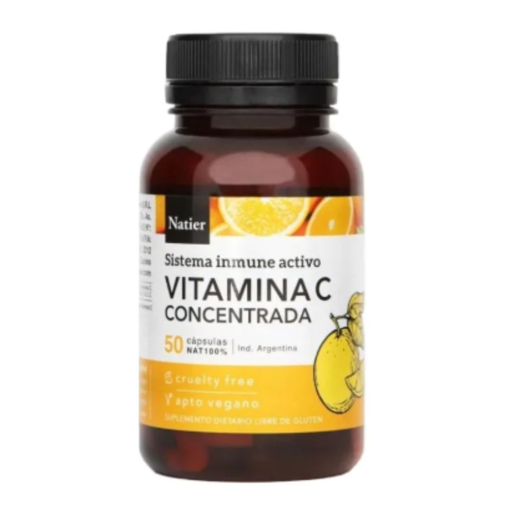 Cápsulas de Vitamina C concentrada Natier