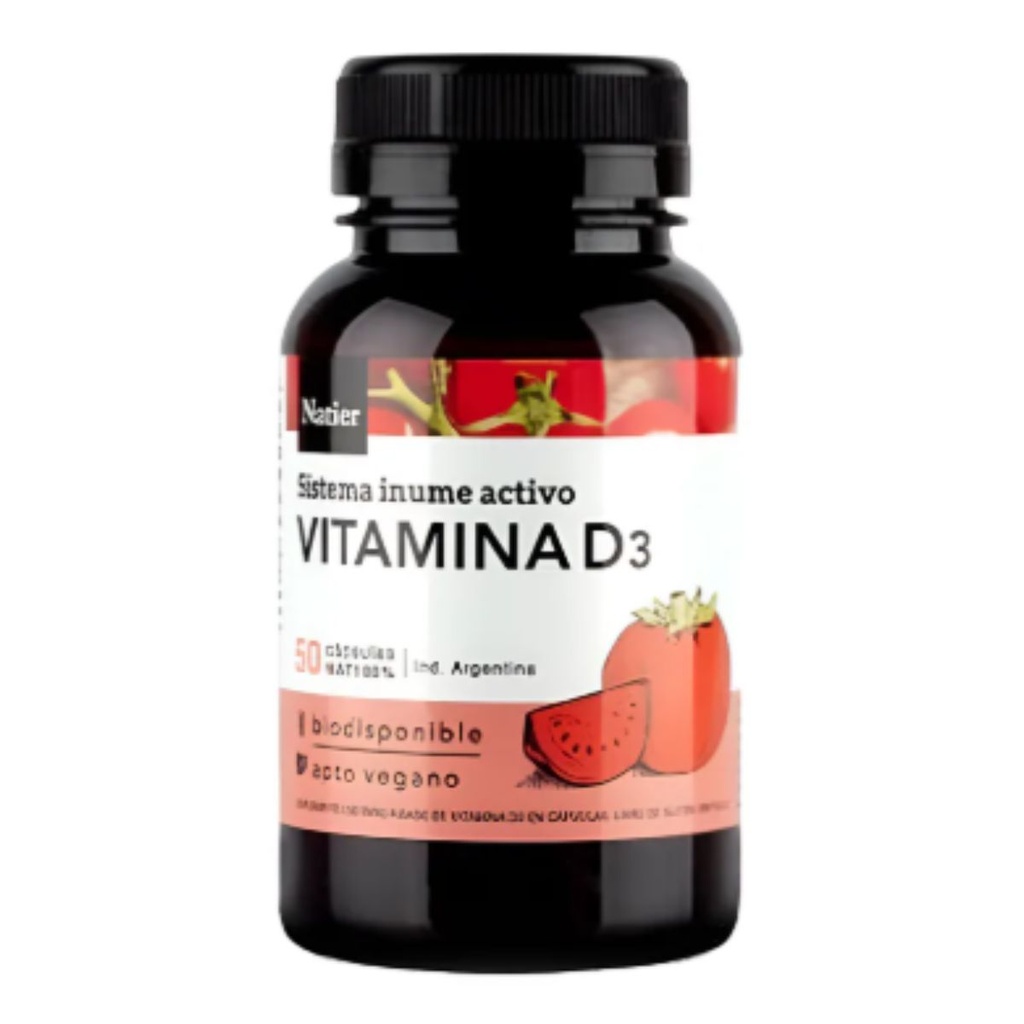 Cápsulas de Vitamina D3 Concentrada Natier