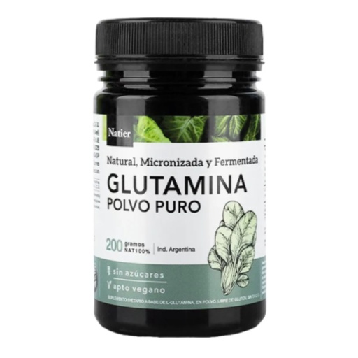 [7798121273313] Glutamina Polvo Natural Fermentada Natier x 200g