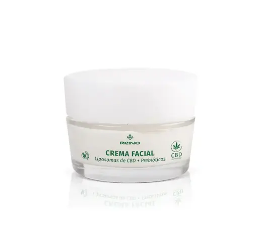 Crema facial con Liposomas de CBD y Prebióticos Reino