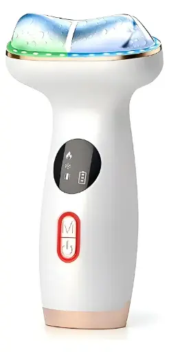 [HCB001] Dispositivo Facial Terapia Luz Frío Y Calor Masajeador