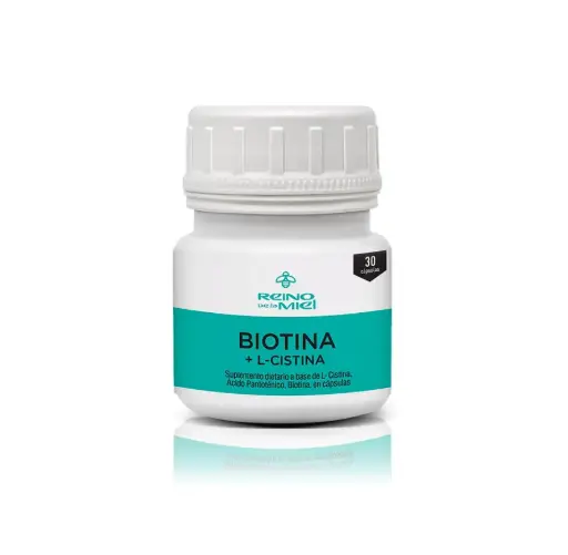 [VP723R] Suplemento Biotina + L-Cistina x30 Cápsulas Reino