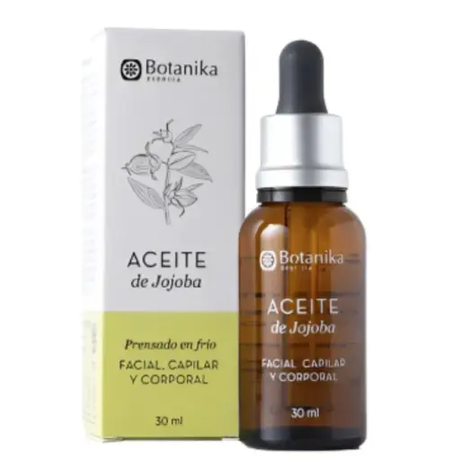 [7798121272910] Aceite de Jojoba Orgánico 100% concentrado Capilar, Corporal y Facial Botanika
