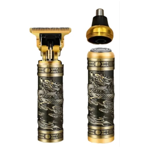 [6948578706037] Afeitadora Patillera y Cortadora de Pelos de Nariz y Orejas Portatil Diseño Dragón