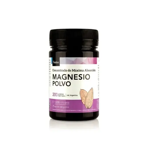 [7798121273115] Citrato de Magnesio en Polvo 200 gr Natier