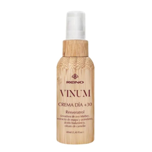 Crema Antiage Día +30 con Uva Malbec, Resveratrol, Ácido Hialurónico Reino