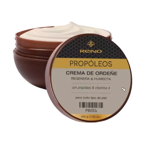 [PB201] Crema de Ordeñe con Propóleos & Vitmaina A Regenera y Humecta Reino