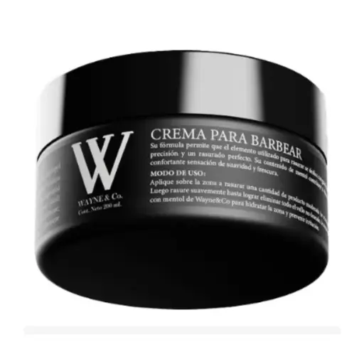 [0790757843110] Crema para Barbear con Mentol Hamamelis y Caléndula x 200gr Wayne & Co.
