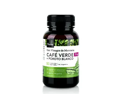 [7798121272484] Cápsulas Café Verde Plus Adelgazante Natier