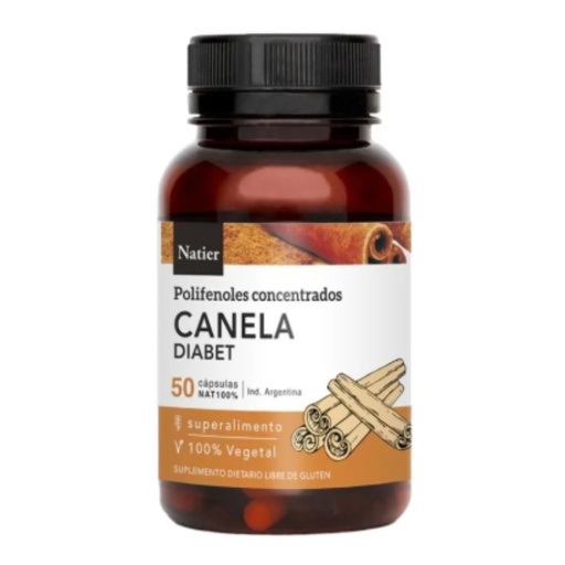 [7798121272279] Cápsulas Canela Diabéticos Natier