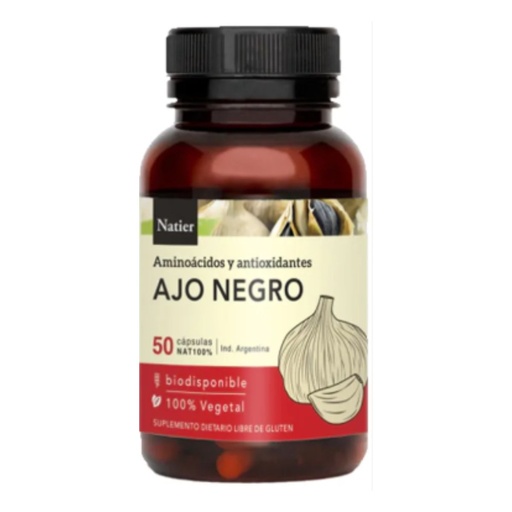 Cápsulas de Ajo Negro Aliado Saludable Natier