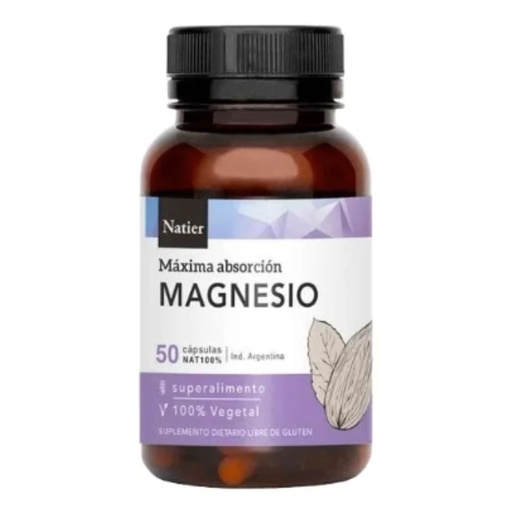 [7798121272712] Cápsulas de Citrato de Magnesio Natier