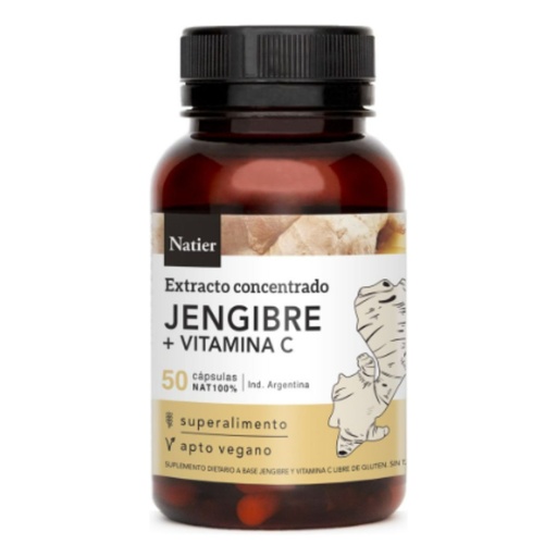 [7798121272552] Cápsulas de Jengibre Concentrado Natier