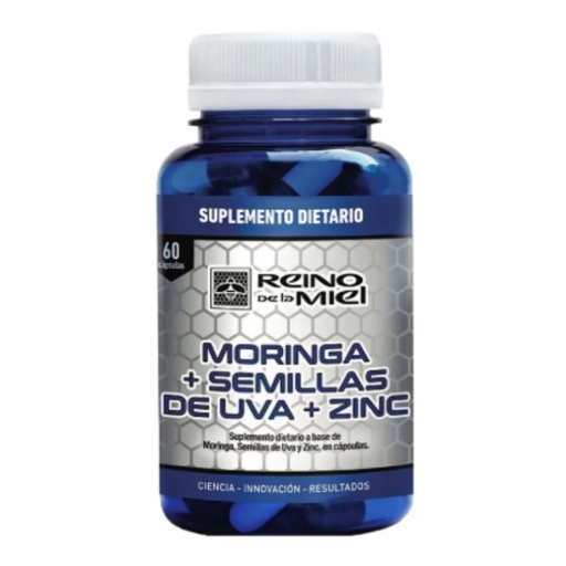 Cápsulas de Moringa + Semilla de Uva Reino