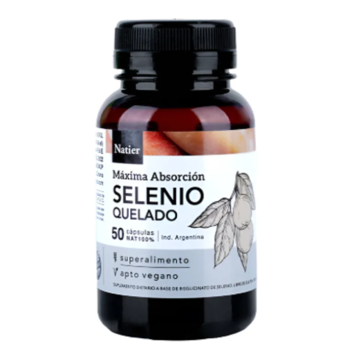 Cápsulas de Selenio Orgánico Quelado Tiroides Natier
